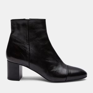 GENTLY WORN THEORY almond toe leather bootie
